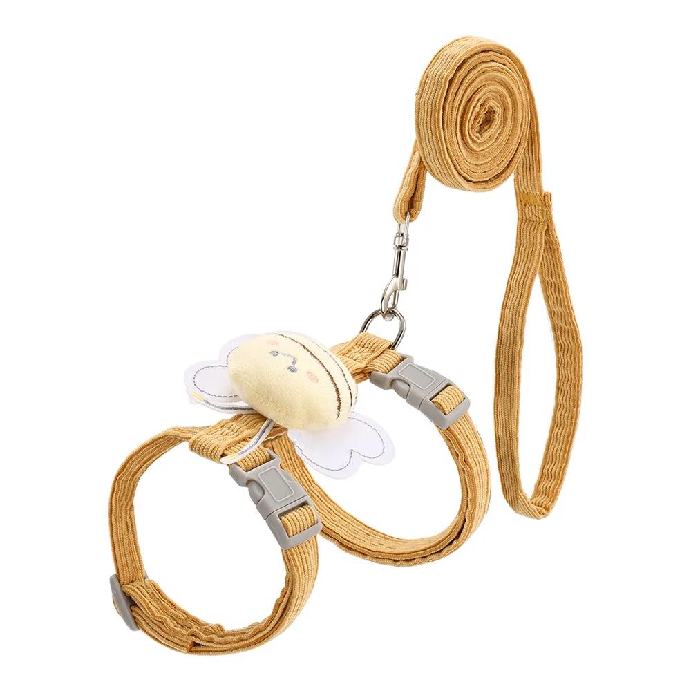 Adjustable Bee Pet Harness & Leash Set
