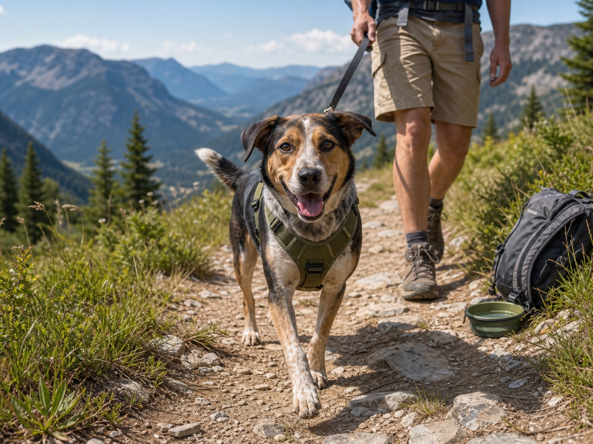 Dog hiking gear